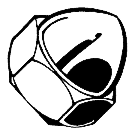 Midwest Fastener Cap Nut, M3-0.50, Stainless Steel, Plain, 50 PK 55135